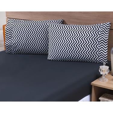 Imagem de Kit 10 Fronhas Avulsas 80x60cm Percal 100% Algodão 180 Fios Estampada 