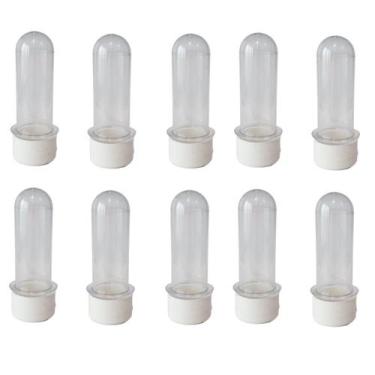 Imagem de Kit 50 Mini Tubete 8cm Acrílico P/ Personalizar Festa - Lynx Produções