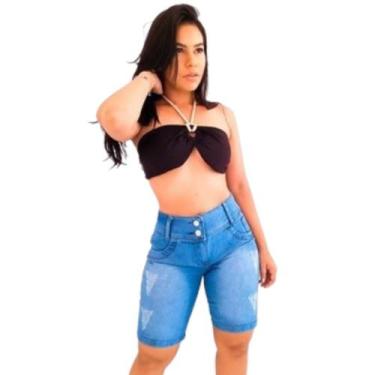 Imagem de Kit 2 Shorts Feminino Cintura Alta: Conjunto de Beleza - Fortaleza Jea
