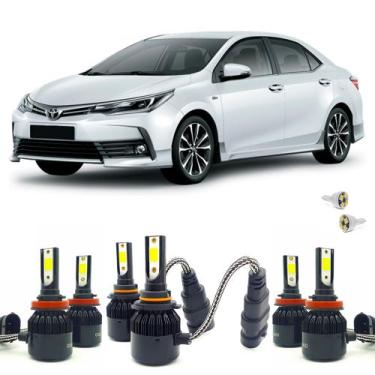 Imagem de Super Led 8000K Farol Baixo H11 Alto H11 Milha HB3 Corolla 18-19 - TEC