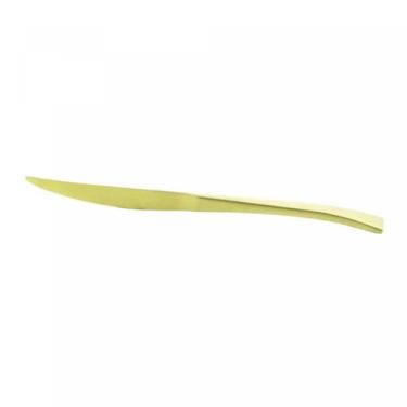 Imagem de 6 Facas para Mesa de Aço Inox Berna Champanhe Fosco - Wolff