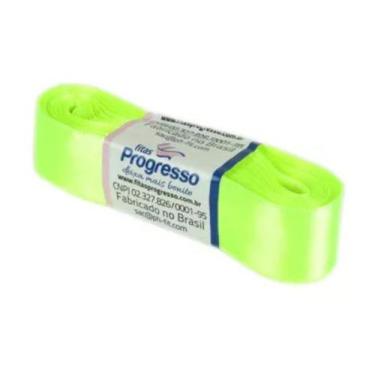 Imagem de Fita de Cetim Progresso 22mm nº5 - 10m Cor 280 Verde Cítrico - 01 unid