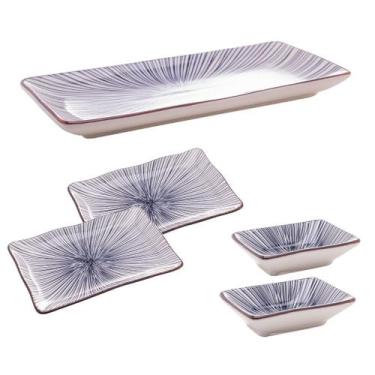 Imagem de Conjunto Restaurante Comida Japonesa Rodizio Peças Porcelana - Wolff