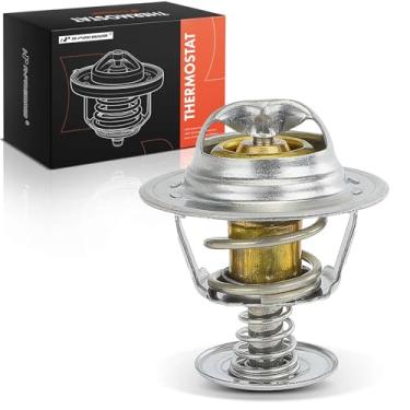 Imagem de A-Premium Termostato de refrigeração do motor compatível com Ford F-650, F-750, F-800, F-800 LPO e Toyota Camry, Corolla, Celica, MR2, Paseo, Pickup, Solara, Stout e Nissan Sentra e Chevrolet & Geo
