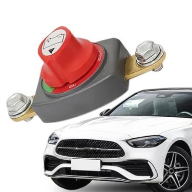 Imagem de Bateria do barco desligada, desconexão do poste da bateria desligada | Poste de latão desligando a bateria - Bateria de desconexão resistente de acessórios automotivos de alta corrente cortada para ve