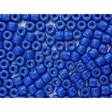 Imagem de Miçanga Tererê 8x10mm 500g Cor 046 Azul Royal Leitoso - Aquarela