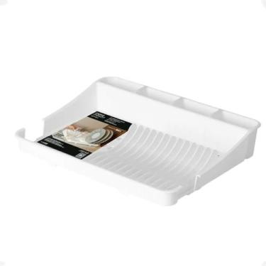 Imagem de Escorredor de Louças Pratos Com Extensor 40x40x8 Fly Branco - Paramoun