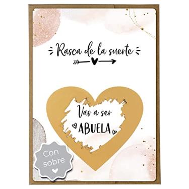 Imagem de JoliCoon Cartão de raspar você será avó com envelope - anunciar gravidez