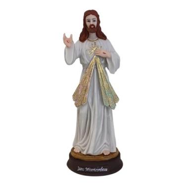 Imagem de Imagem de Nossa Senhor Jesus Cristo Misericordioso 20cm em Resina - R&