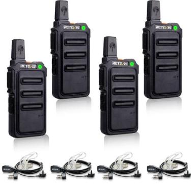 Imagem de Walkie Talkie Retevis RT19 com microfone de longo alcance 1300mAh (pac