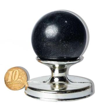 Imagem de 01 Esfera Quartzo Preto Natural 5 a 9 cm 100 a 200 g Tipo A - Cristais