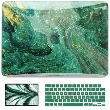Imagem de B BELK Capa compatível com MacBook Air de 13 polegadas 2025 2024 2023 2022 M4 M3 M2 A3240 A3113 A2681, capa rígida de plástico + capa de teclado + protetor de tela para MacBook Air de 13,6 polegadas