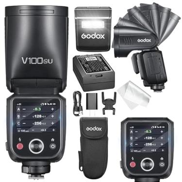 Imagem de GODOX V100 S Flash Para Sony – Obturador Global, Controle De Tela Sensível Ao Toque, Flash De Câmera Ttl De 100 W V1 Para Sony Atualizado, 70 Flashes Consecutivos De Potência Total, Flash De Câmera