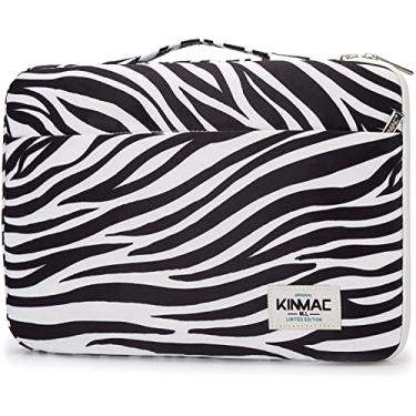 Imagem de Kinmac Capa protetora de 360° para laptop com alça para MacBook Pro 16 polegadas, 16 polegadas HP, Lenovo, Dell, ASUS, Acer Ultrabook e laptop empresarial (Zebra)