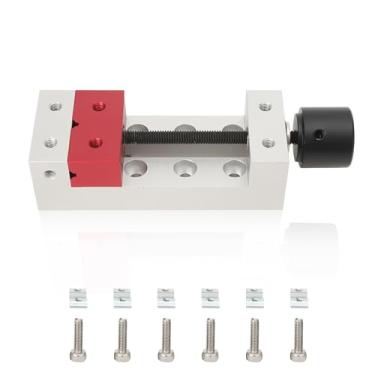 Imagem de Mini broca prensa para torno de bancada 5 cm, braçadeira plana de alumínio, ferramenta de fixação de torno para artesanato de escultura DIY