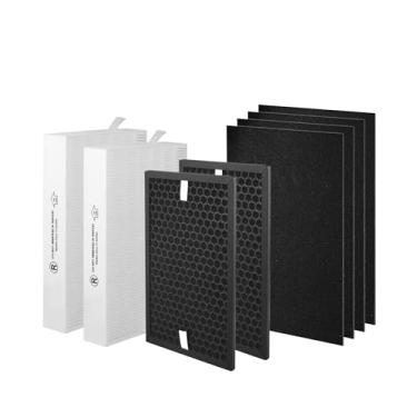 Imagem de Byseacore Filtro de substituição HPA5100B compatível com purificadores de ar Honeywell HPA5100 HPA5150 HPA3100, 2 R HEPA (H13), 2 S Carbon e pré-filtros 4 A, peça # HRF-R1 HRFSC1 HRF-ARVP100 HRF-A100