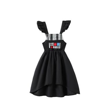 Imagem de Fantasia Dath Armor Vader Darth Vader vestido infantil Darth Vader cosplay 10 anos preto