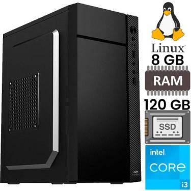 Imagem de Computador I3-2120,8G Ram,120G Ssd,Gt-H61 M2,Mt-34Bk,Linux - Sobraltec
