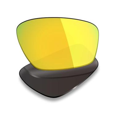 Imagem de Mryok Lentes de reposição polarizadas compatíveis com Oakley Crosslink Zero OX8076 56 mm - Ouro 24K