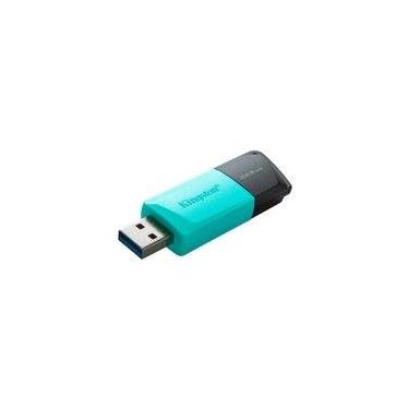 Imagem de Pen Drive 256GB Kingston Data Traveler Exodia M, USB 3.2, Preto e Azul - DTXM/256GB