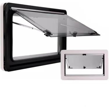 Imagem de Janelas Laterais Da Caravana, Janelas Da Caravana, Janela Do Impulso Com Tela Mosquiteira, Janela De Exposição Para Veículos Da Caravana Do Rv, Caravanas, Campistas, 500mm×550mm