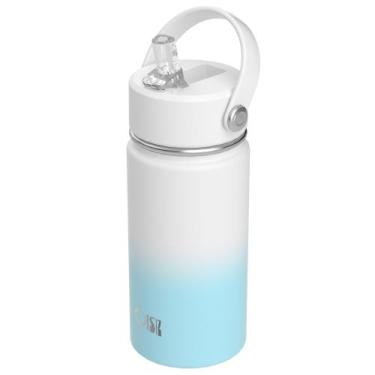 Imagem de Garrafa de água infantil Thermos OISIZ com tampa de palha isolada de 4