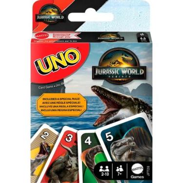 Imagem de Jogo de Cartas Uno Jurassic World Rebirth 4 JFT28 Mattel