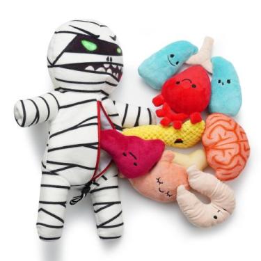 Imagem de Brinquedo para cães Nocciola Halloween Zombie Mummy com guinchos e órg