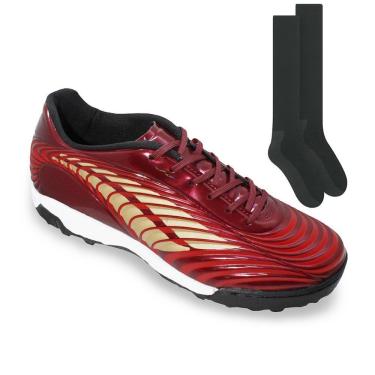 Imagem de Kit Chuteira Society Penalty Brasil 70 Neo + Meião