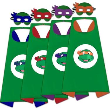 Imagem de YongEnShang Superhero Capes for Kids,Hero Capes and Masks Fit for 4-12years old boy and girls Dress up and Holiday Costumes (Avatar)