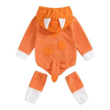 Imagem de Macacão com capuz de desenho animado Dcohmch Baby Blue Dog 0-24M