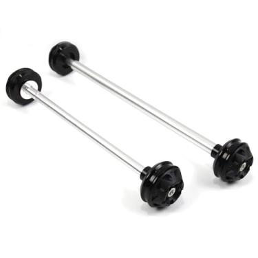 Imagem de Protetores de roda deslizantes de eixo Arashi Garfo dianteiro e traseiro para Yamaha YZF R1 2007-2008, acessórios de motocicleta peças pretas