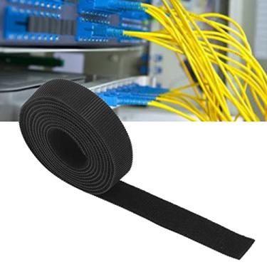 Imagem de Abraçadeiras, organizador de fios de fita de nylon com aderência forte, fixação reutilizável para gerenciamento de fios (1 m / 3,3 pés)