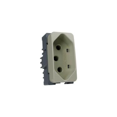 Imagem de Módulo Tomada Margirius B3 Colors 2p+t 10A Pérola