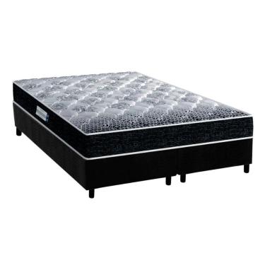 Imagem de Cama Box King: Colchão Anatômico Probel D33-ep Advanced Tech1500 + Base Crc Suede Black(193x203)