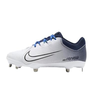Imagem de Nike Chuteiras femininas Hyperdiamond 4 Pro Metal Fastpitch Softball, Azul-marinho/Branco/Volt/Preto, 36
