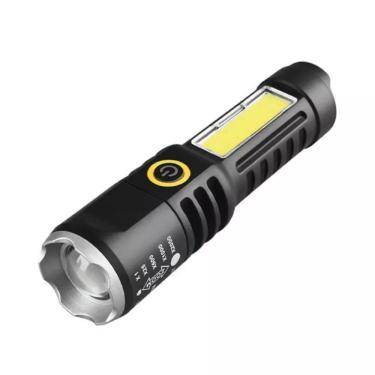 Imagem de Lanterna Mini Led Cree Recarregável Zoom Forte Lampião Usb Recarregável