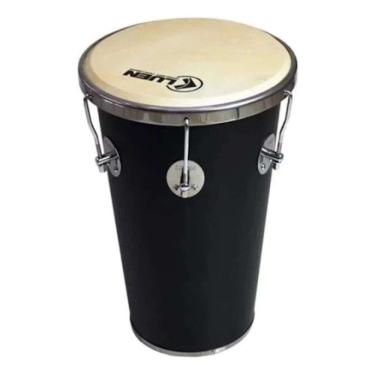 Imagem de Rebolo 50x12 Luen Pele Animal Aro Cromado Corpo Alumisteel Preto