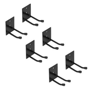 Imagem de Kit 6 Suportes de Parede 7cm Organizador Multiuso para Rodos e Vassouras 6 Lugares - NV801