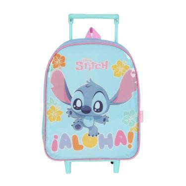 Imagem de Mochila Rodas Stitch 13" Pequena Creche Meninas Infantil