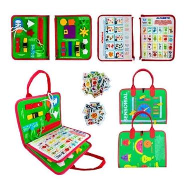 Imagem de Livro Educativo Montessori: Meu Livrinho Sensorial Maleta Educativa - Horas