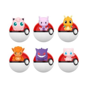 Imagem de Gengar Mewtwo Mini Mew Pokémon Anime Caixa Surpresa Figuras De Ação Mo