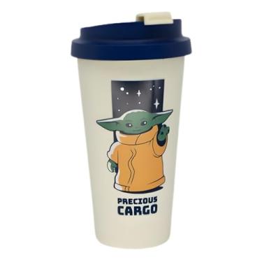 Imagem de Zona Criativa – Copo Viagem Bucks Baby Yoda 500ml | Tampa Rosqueável e Vedação em Silicone | Ideal para os Dias Agitados e para Levar Sua Bebida com Segurança em Qualquer Lugar