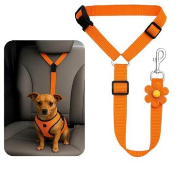 Imagem de 1 cinto de segurança para cães - suprimentos de segurança retrátil para animais de estimação resistentes - cinto de segurança para cães - para cães pequenos, médios e grandes, filhotes de cachorro