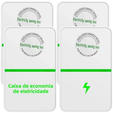 Imagem de Caixa Inteligente Economizadora De Energia 2/4 Peças Plug Portátil Par