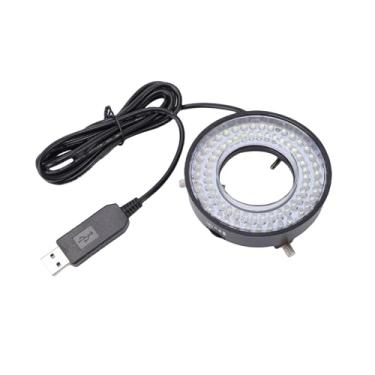 Imagem de Asixxsix Anel de Luz LED para Microscópio, Fonte de Luz de Brilho Ajustável de 72 LED Com Alimentação USB para Microscópios Estéreo, Compatível Com Diâmetro de Lente de 5,5 Cm
