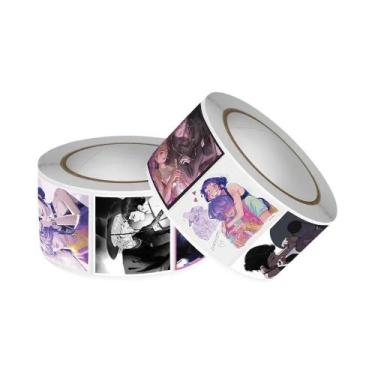 Imagem de Adesivos Kawaii À Prova d'Água De Demon Hunters KPop Para Capas De Tel