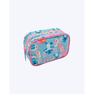 Imagem de Necessaire Média Stitch Puket 050404277, Azul, UN