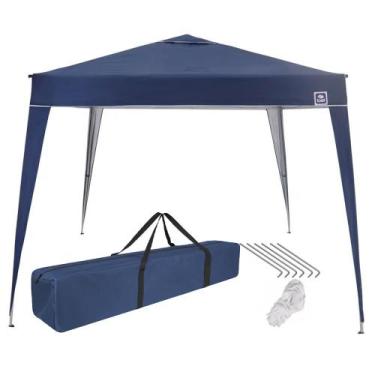 Imagem de Tenda Gazebo Dobrável Articulado Alumínio 3 x 3 m - BEL - Bel Fix, Azu
