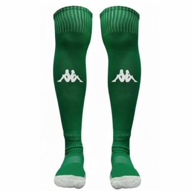 Imagem de Meião de Futebol Adulto Kappa Gold Esportivo Treino Tam 38-43, Verde b